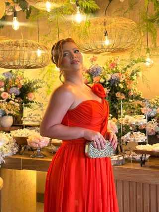 Trio de vestidos longos para festa